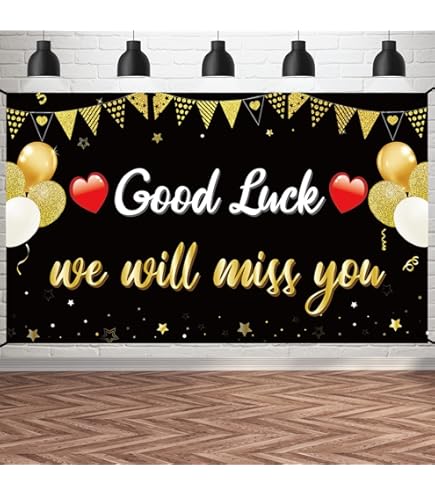 Palasasa Pancarta De Buena Suerte, Te Extrañaremos, Decoraci | Envío Gratis