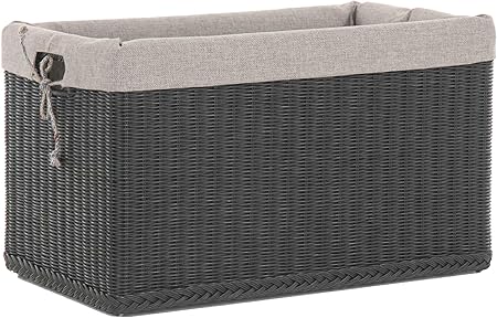 Spielzeugkiste Rattan Allzweck-Truhe Aufbewahrung Rechteckig Korb Kiste