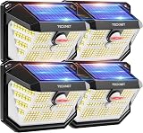 TECKNET Outdoor Solar Light 231 LED 3 Modes Motion Sensor 300° Wide