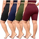 VALANDY Creamlush Plus Size Biker Shorts for Women - 8" High Waisted Ultra Soft Yoga Shorts(L-5XL)