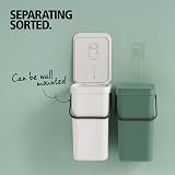Brabantia Sort & Go 12L Waste Bin Fir Green with Stay-Open Lid view 5