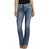 Silver Jeans Co. Women's Suki Mid Rise Curvy Fit Bootcut Jeans