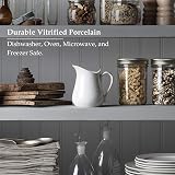 WM Bartleet & Sons Porcelain Traditional Jug 450 ml ¾ pint White view 6