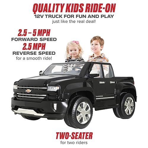 Rollplay Chevy Silverado 12-Volt Battery Ride-On Vehicle (Black