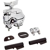 Ludwig LAPAM1 Atlas Single Mount Bracket Drum Set Mounting Hardware, Silver,Black
