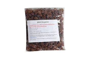 BSD Organics Natural Palm sugar/Panang kalkandu/taad ke cheenee/T??e sakkare/Kalkandu -200g