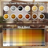 Hupeyna 12-Colour Wood Repair Kit for Scratch & Cracks Wood Filler view 3