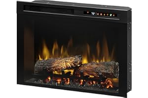 Dimplex Multi-Fire XHD 26" Firebox with Logs (Model: XHD26L), 5118 BTU, 120 Volt, 1500 Watt, Black