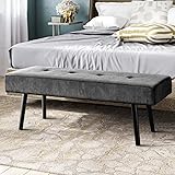 Comfy to go Entryway Bench - Grey Bench for