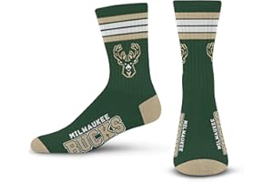 For Bare Feet NBA 4 Stripe Deuce Crew Sock Team Color