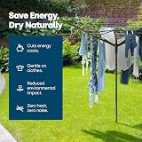 LIVIVO 4 Arm Rotary Washing Line 45M Outdoor Clothes Dryer with Cover view 7