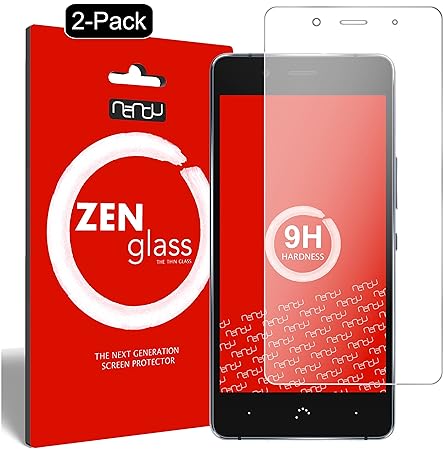 nandu I ZenGlass [2 Stück] Flexible Glas-Folie für BQ Aquaris X5 Plus Panzerfolie I Display-Schutzfolie 9H