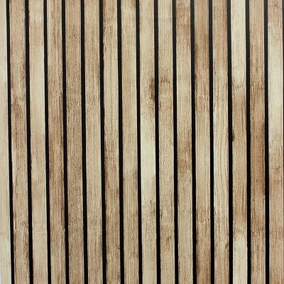 Arthouse Wood Slats Wallpaper Natural Brown