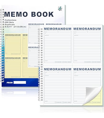 Amazon.com : TOPS 2-Part Carbonless Phone Message Book, 4.25