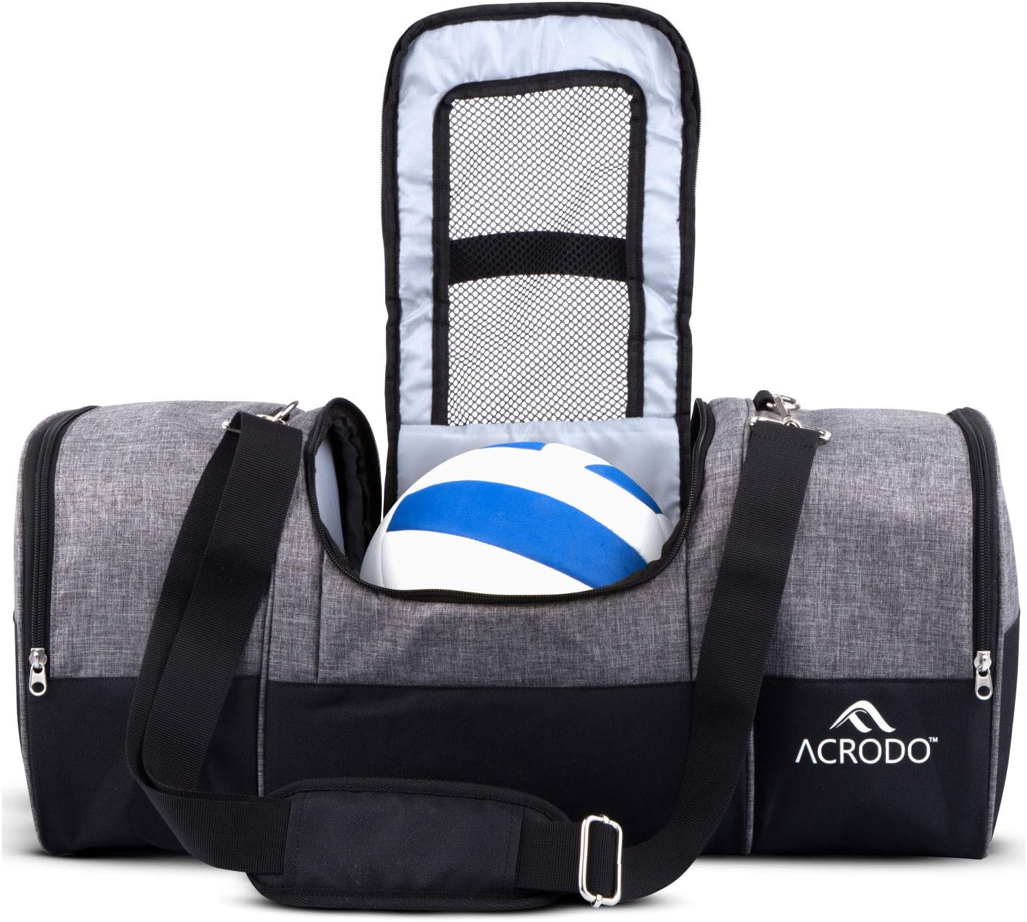 Volleyball Backpack with Volleyball Holder, Shoe Compartment, Lunch Cooler - Sports Duffel Bag Gym Gear Tote for Girls, Boys, Men, Women by Acrodo