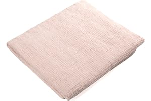 LUSIE'S LINEN 100% Linen Compact Bath Sheet, 1 Piece, Pastel Pink, 47" x 59"