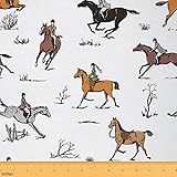 Horse Fabric by The Yard, Cowboy