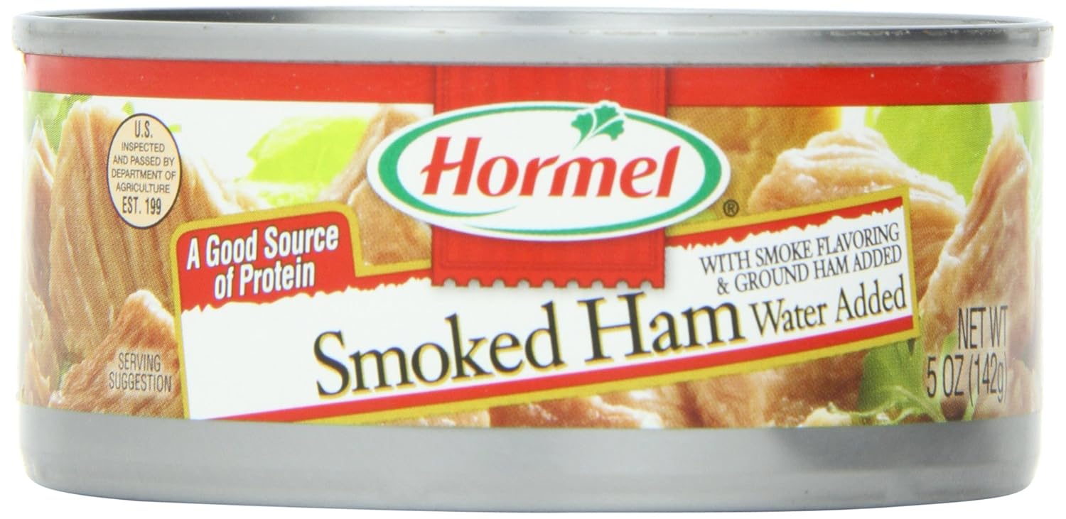 Hormel Canned Ham Smoked Lean Shelf Stable Protein 5 Ounce