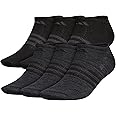 adidas Mens Superlite No Show Socks with arch compression (6-Pair)
