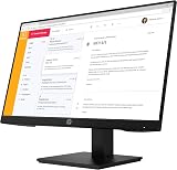 HP P24h G4 23.8" Full HD IPS Monitor Height Adjust Black - Business Productivity view 8