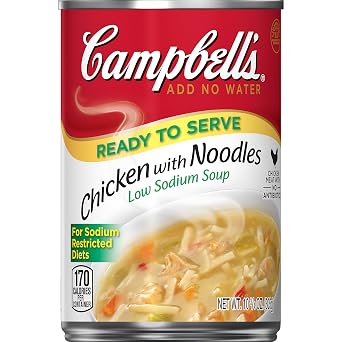 Campbell's soup chicken with noodles - low sodium (051000006189)