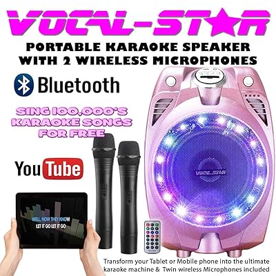 Vocal-Star VS-SP30 Wireless Pink Karaoke Machine Nigeria Ubuy