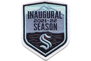 National Emblem 2021 Seattle Kraken Inaugural NHL Season Embroidered Jersey Patch, Blue, 3' Wide X 3.75' Tall