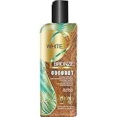 Devoted Creations White 2 Bronze Coconut - Color Enhancing Dark Bronzing Tanning Lotion with Coconut Water &amp; Coconut Oil 8.5 oz.
