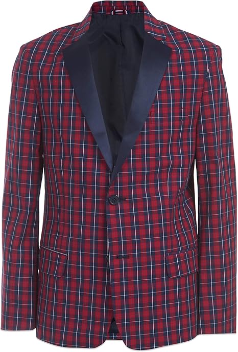 tommy hilfiger plaid blazer