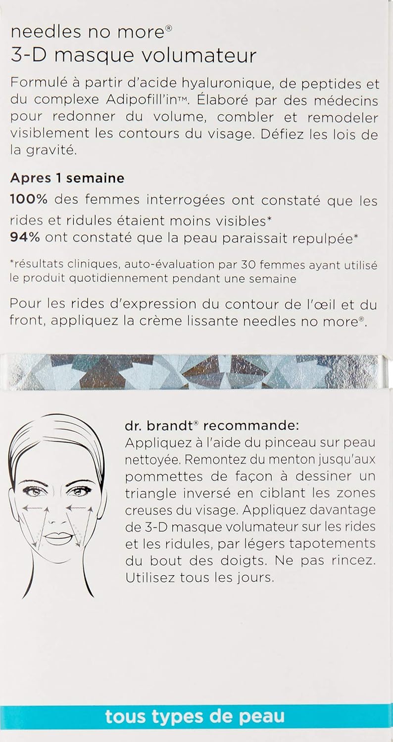 Amazon Com Dr Brandt Skincare Needles No More 3d Volumizing Mask 1 7 Oz Premium Beauty