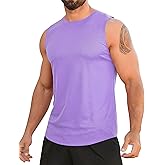 Babioboa Men's Tank Tops Gym Mesh Quick Dry Muscle Shirts Bodybuilding Sleeveless T-Shirt Workout Sports Fitness Tee
