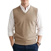 JEAPDQEX Mens Sweater Vests V Neck Wool-Blend Knit Sleeveless Vests | Vneck,cable knit ,Argyle Pattern,Slim Fit, Lightweight, Soft, Stretchy, Comfortable,Classic, Basic, Business, Dress, Formal