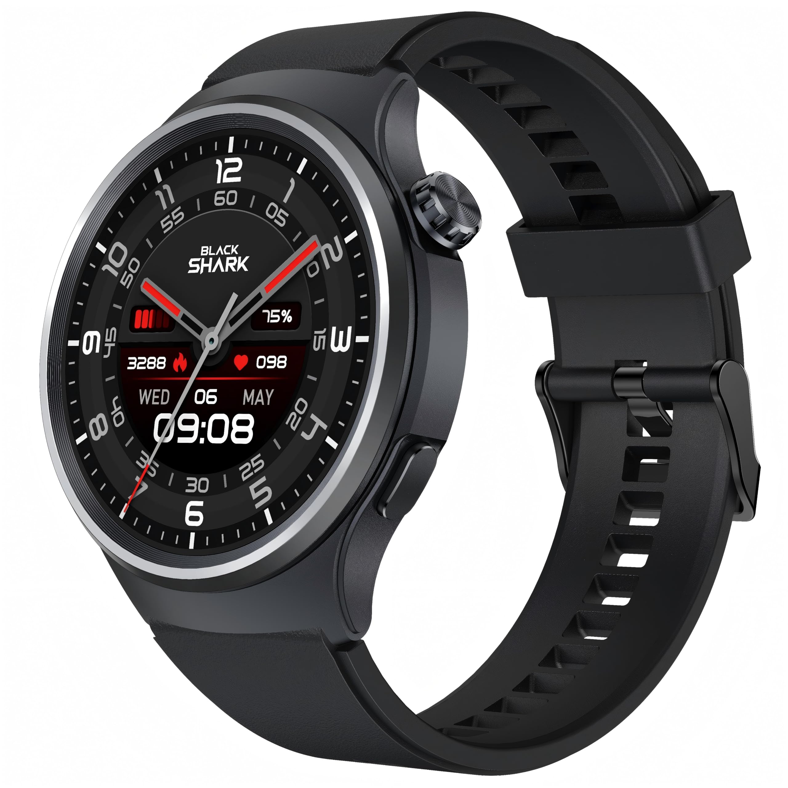 Photo 1 of Black Shark A3 Smartwatch with Bluetooth Calling, 1.53" Full-Touch Display, 14-Day Battery Life, 120+ Sports Modes, Health Monitoring, 3ATM Water Resistance Fitness Tracker for Android & iOS