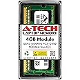 A-Tech 4GB DDR3 1600MHz PC3-12800 CL11 SODIMM 204-Pin Non-ECC SO-DIMM Laptop, Notebook RAM Memory Module
