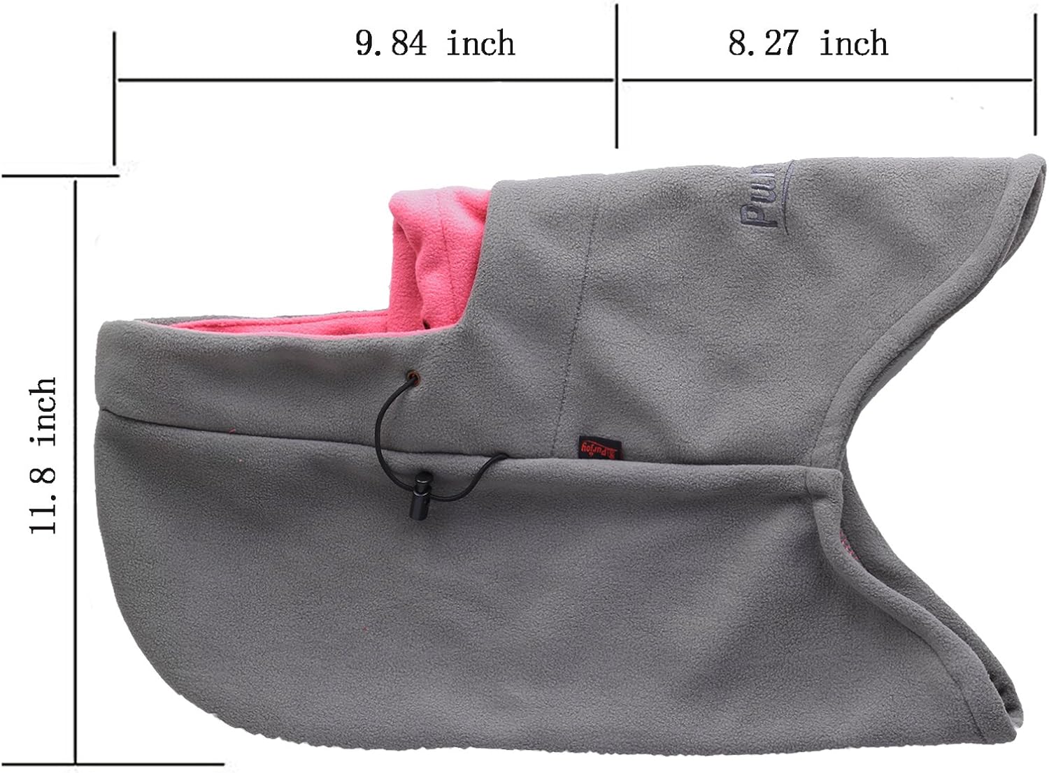Purjoy Multipurpose Use 6 in 1 Thermal Warm Fleece Balaclava Hood Police Swat Ski Bike Wind Stopper Full Face Mask Hats Neck Warmer Outdoor Winter Sports Snowboarding Cap(Grey+Rose) at  Women’s Clothing store