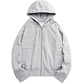 Stelle Zip Up Hoodies for Women Fleece Crop Jackets Long Sleeve Hooded Sweatshirts with Pockets Casual Coat