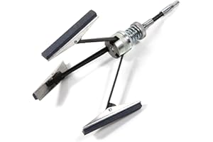 Powerbuilt Adjustable Cylinder Deglazer Hone – Fits 2 to 7 Inch Cylinders – Includes Replaceable 4" #220 Grit Stones – Durable Flex Shaft & Adjustable Pressure Collar - 648439