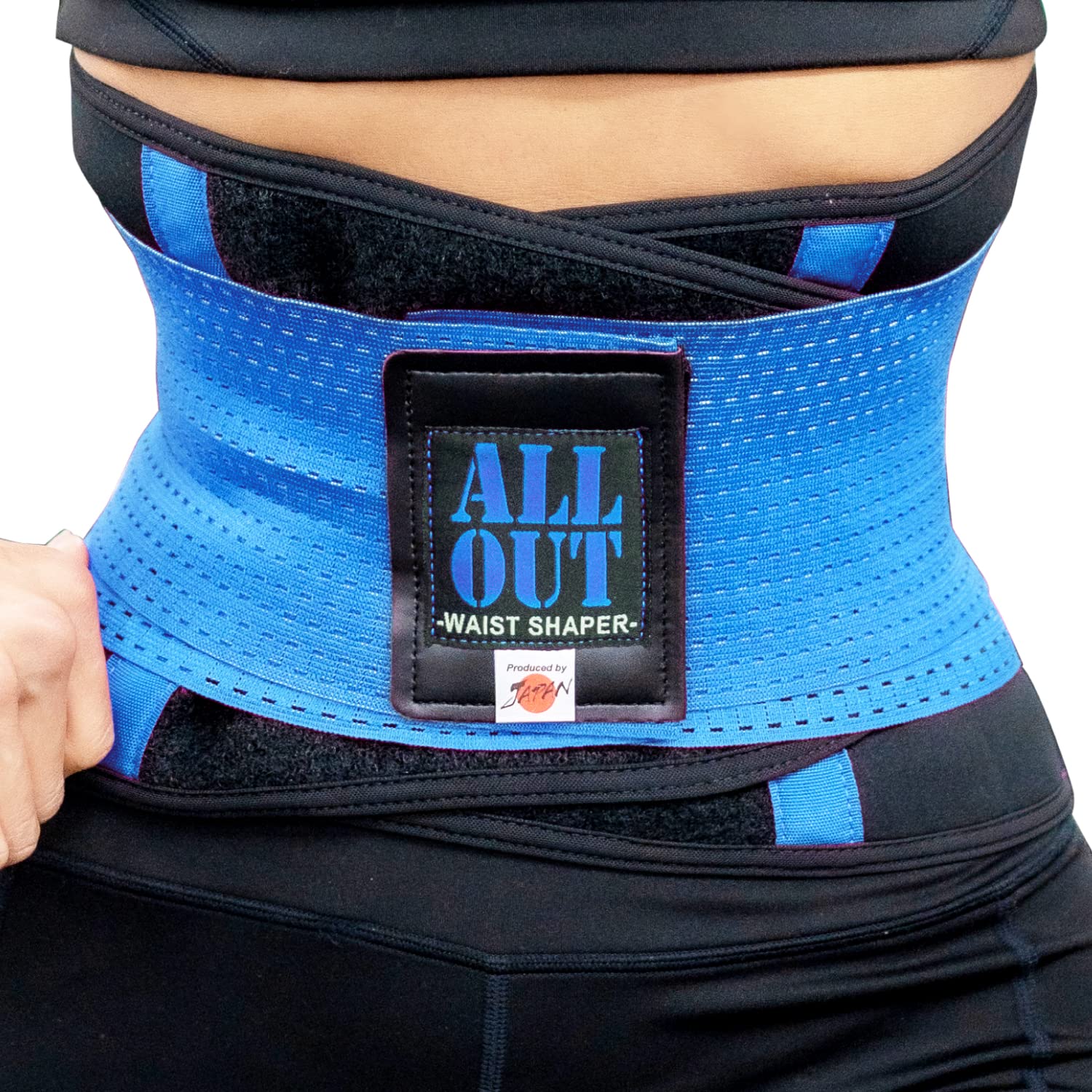 ALLOUT ウエストシェイパー シェイプアップベルト メンズ レディース 男女共用 (M, ブルー) の商品画像