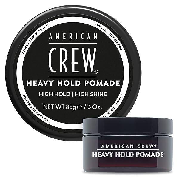 AMERICAN CREW MEN’S HAIR POMADE, LIKE STYLING GEL WITH HEAVY HOLD & HIGH SHINE, 3 OZ