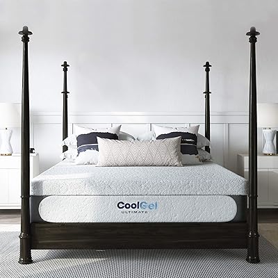 Classic Brands Cool Gel Memory Foam 14" Mattress, Twin, White