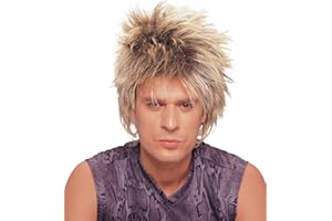 Costume Culture Men's Rocker Unisex Short Rocker Wig