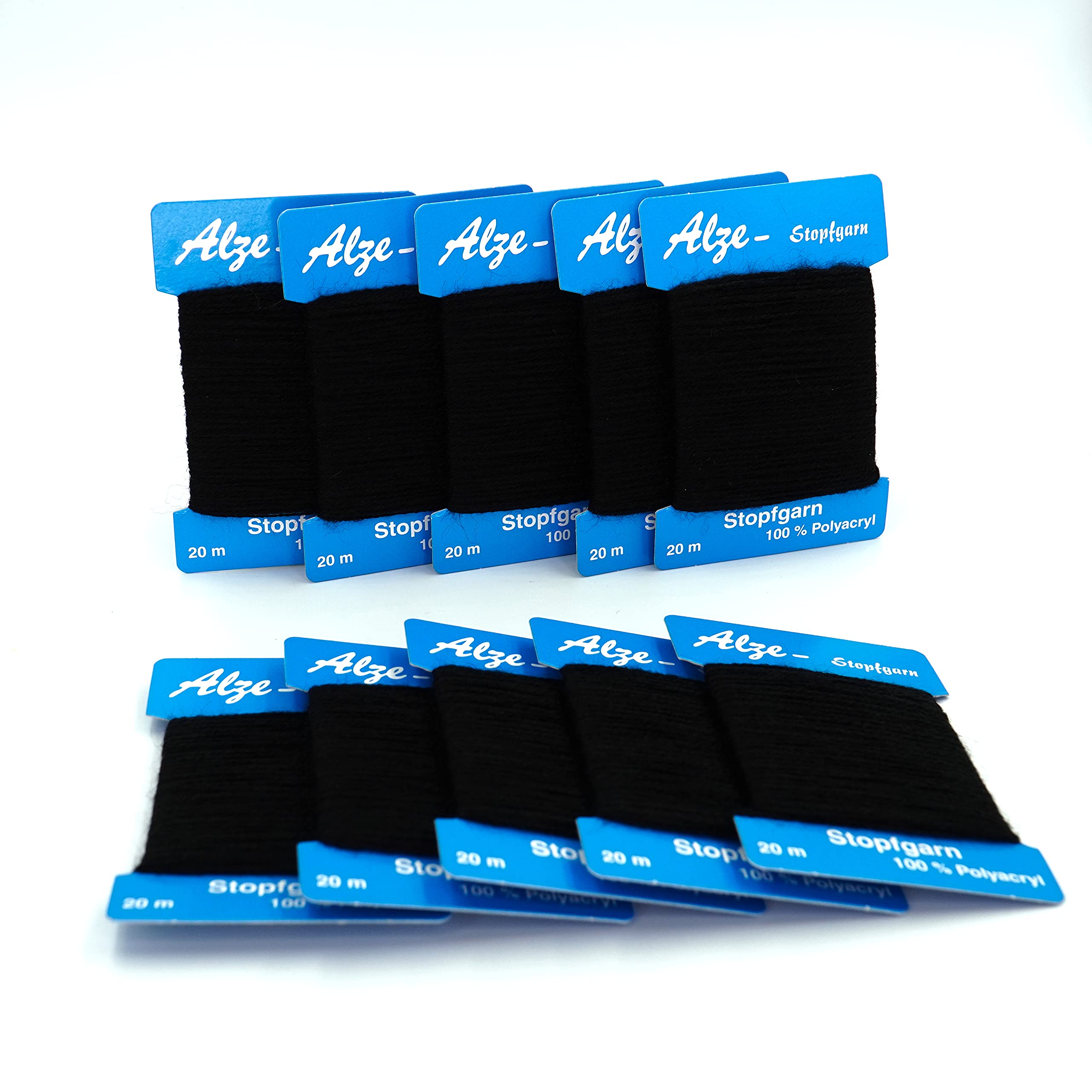 Trimz Darning Wool, Black, 20m