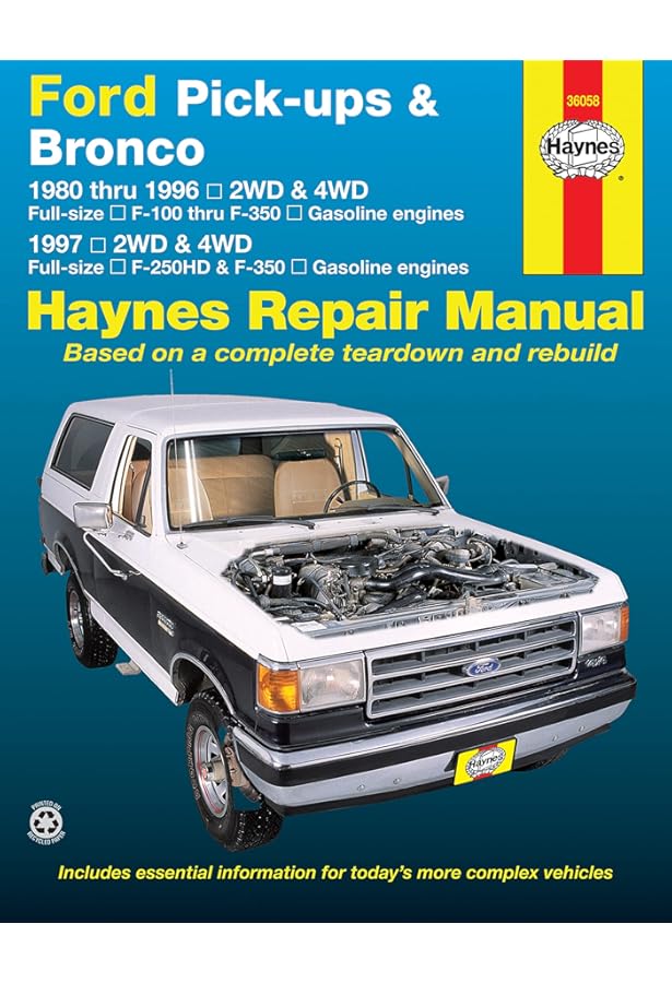 FORD F-100, F-250, F-350 PICK-UP TRUCK REPAIR SHOP & SERVICE