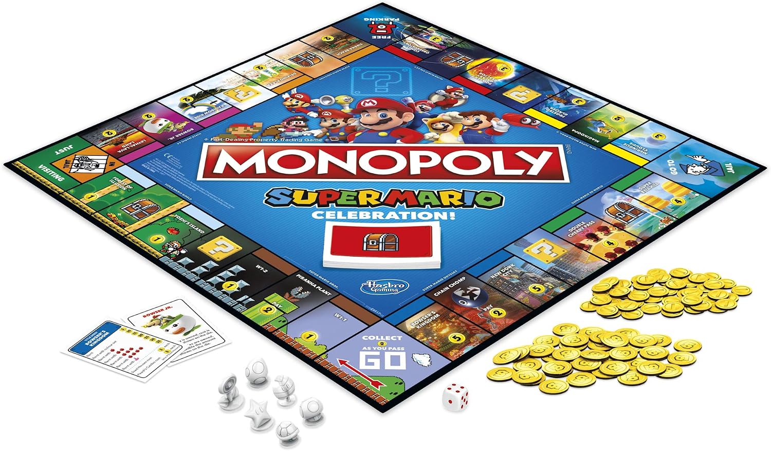 Monopoly Super Mario Celebration Edition Board Game for Super Mario Fans for Ages 8 and Up With Video Game Sound Effects, Multicolor - Image 5