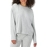 Hanes womens Originals French Terry Pullover, Cropped Crewneck Sweatshirt for Women, Comfywear Loungewear