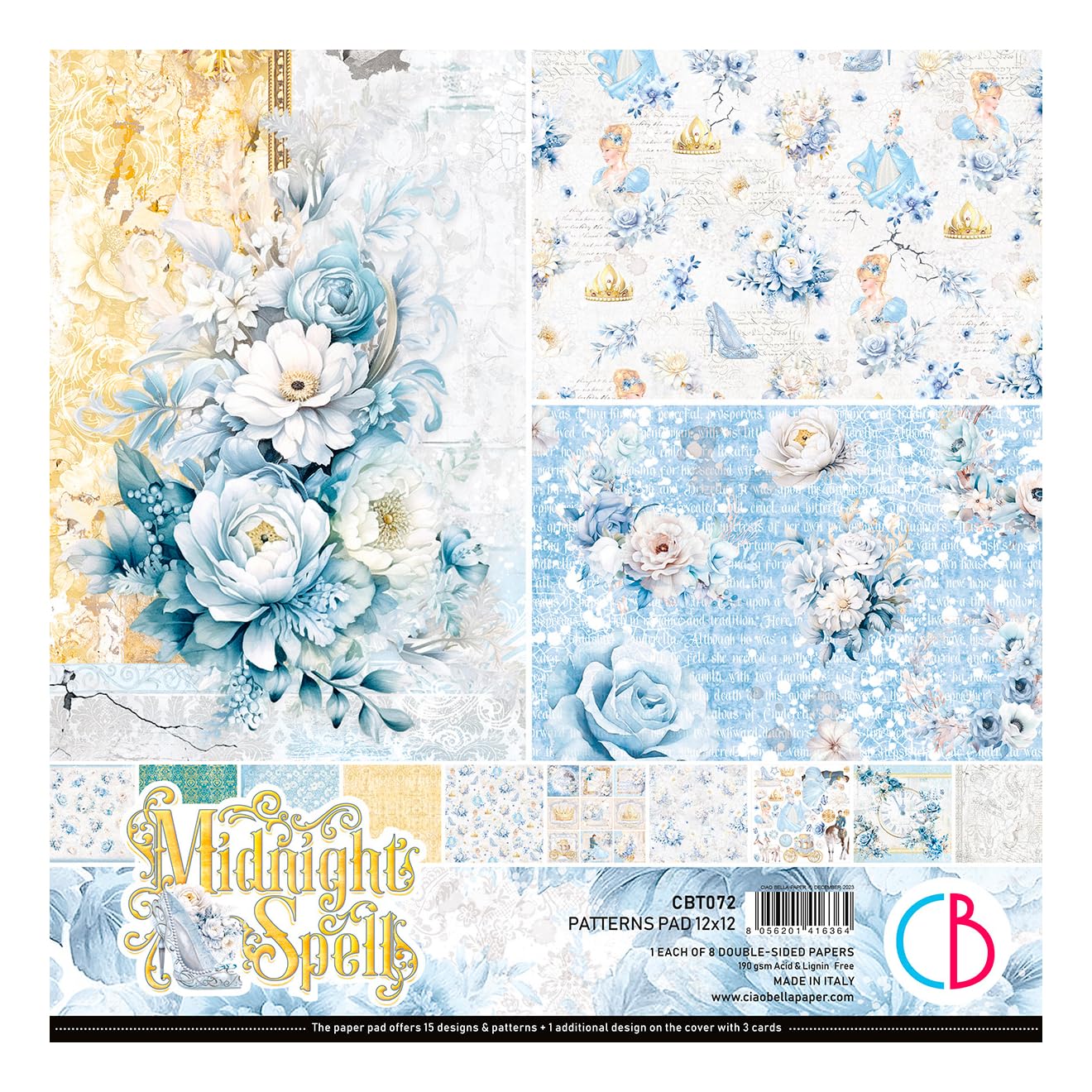 Ciao Bella Midnight Spell 12"x12" Patterns Pad