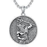 Seiyang 925 Sterling Silver Mythology | Paganism | Egyptian Necklace Jewelry Gift for Men Women with 2mm 22+2 IN Rolo Chain (with Gift Box)