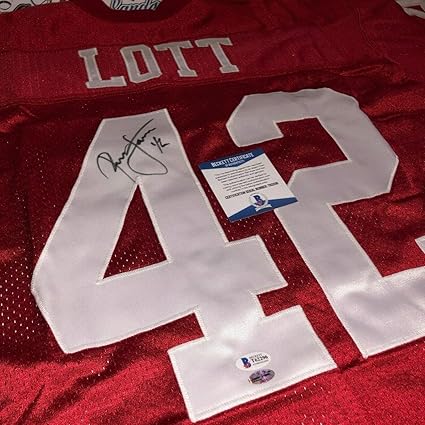 ronnie lott autographed jersey