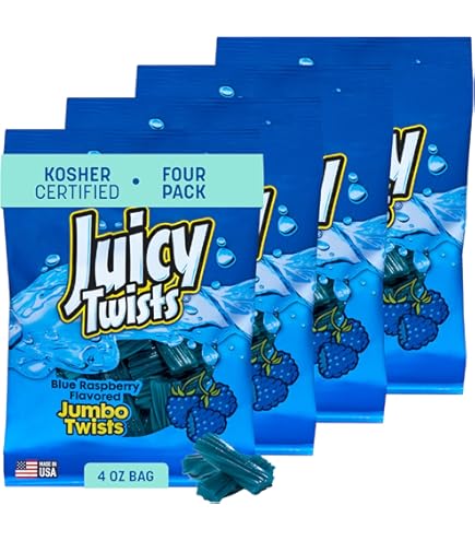 Amazon.com : Juicy Twist Premium Licorice Candy 4 Ounce Blue