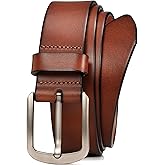 WOLFANT 1.5" Top Full Grain Leather Belt for Men in Gift Box,100% Italian Real Solid Leather